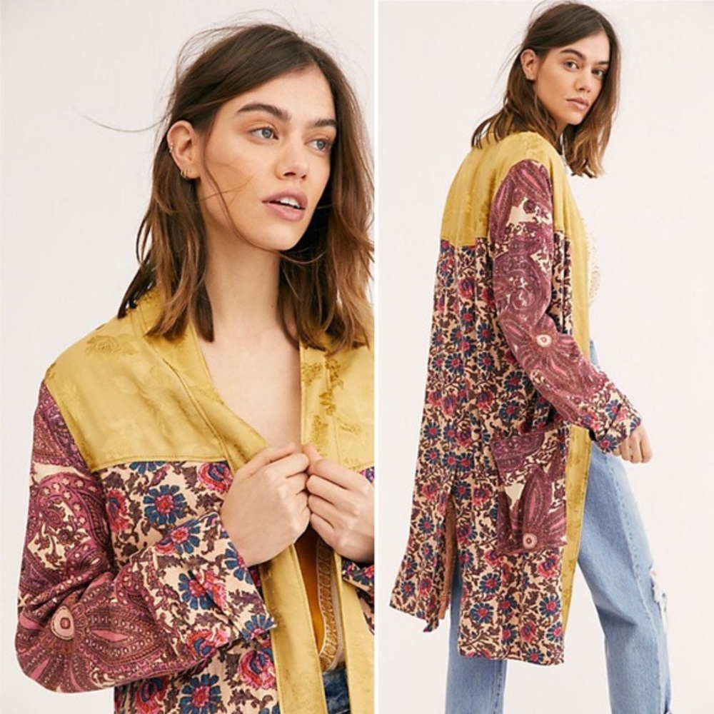 Free People Maggie Patched Duster